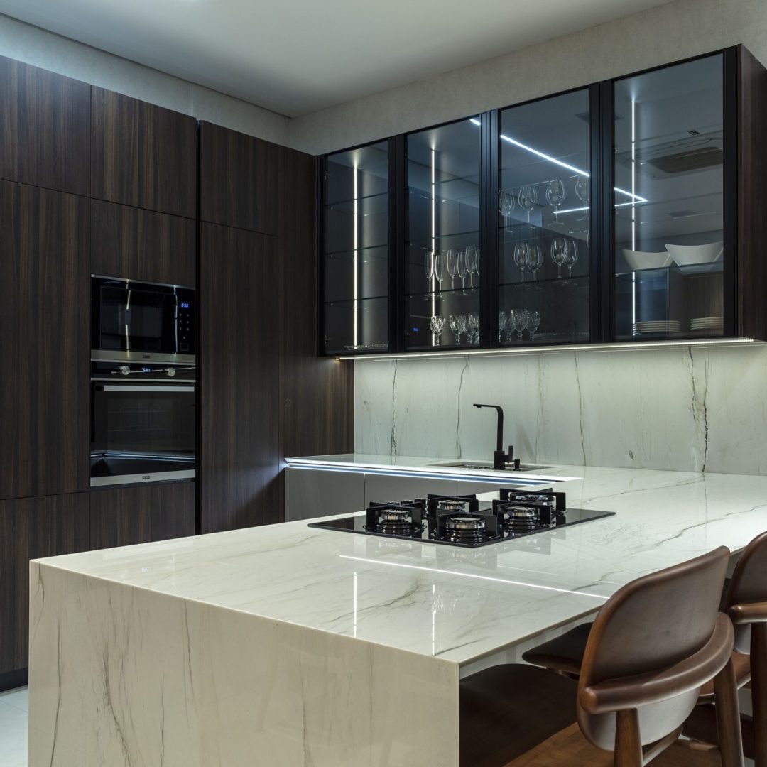 Showroom vezzano planejados armário planejado de alto padrão para cozinha